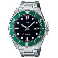 Orologio analogico uomo 200 m., acciaio, verde