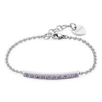 Bracciale serie Dazzly con cristalli rosa