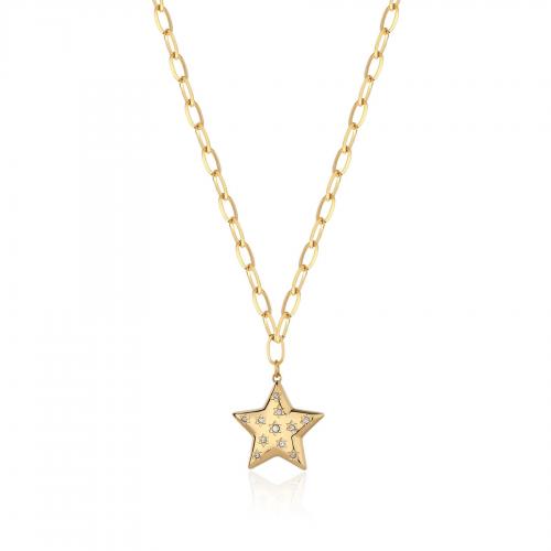 Collana dorata serie Stellar con stella