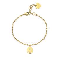 Bracciale dorato serie Smile con smile