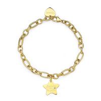 Bracciale dorato serie Be My Family con stella per amica