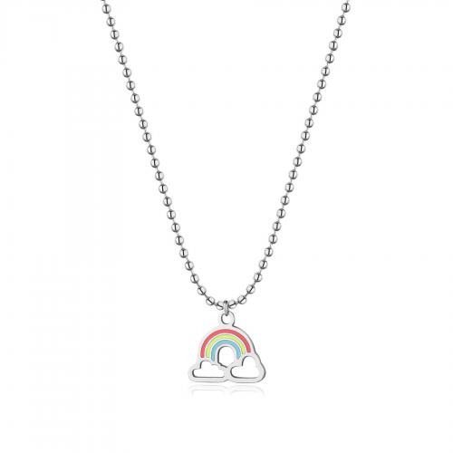 Collana serie Smile con arcobaleno